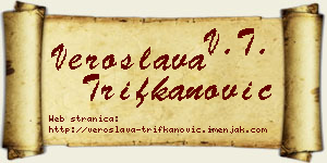 Veroslava Trifkanović vizit kartica